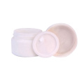 Luxury design cosmetic white porcelain bottle 30g glass cream jar with screw lid